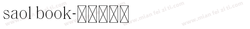 saol book字体转换
